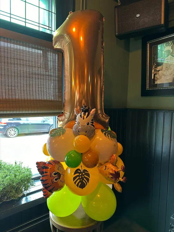 Vrolijk ballonfiguur bij een viering