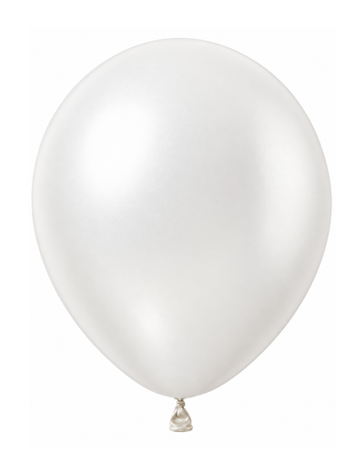 Metallic White ballon