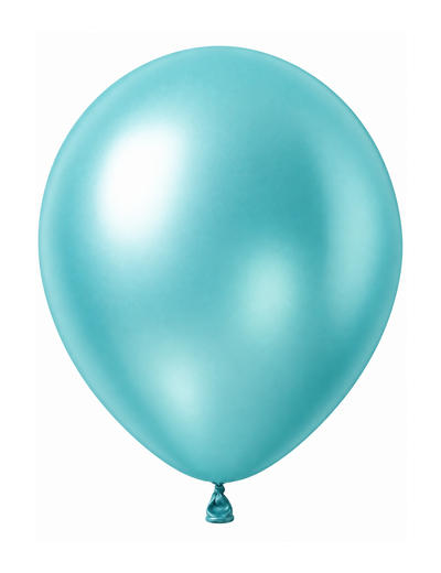 Metallic Caribbean Blue ballon