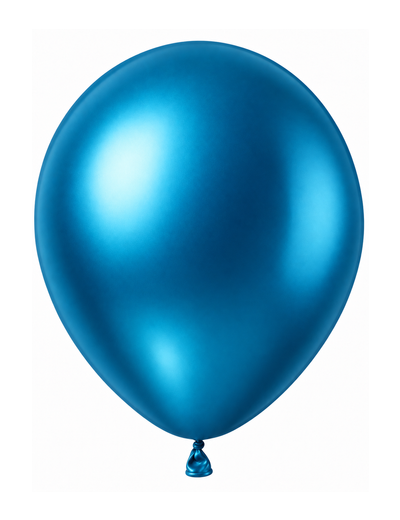 Chrome Blue ballon